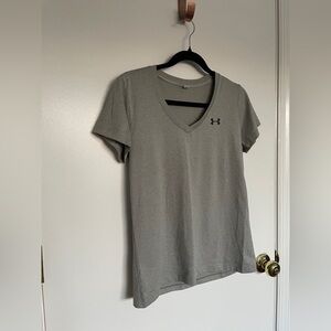 Under Armour Women's Heather Gray V-Neck Tee